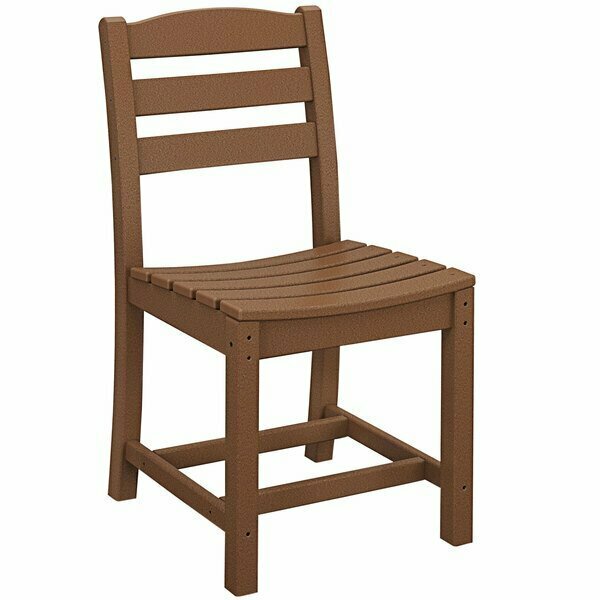 Polywood TD100TE La Casa Cafe Teak Dining Side Chair 633TD100TE